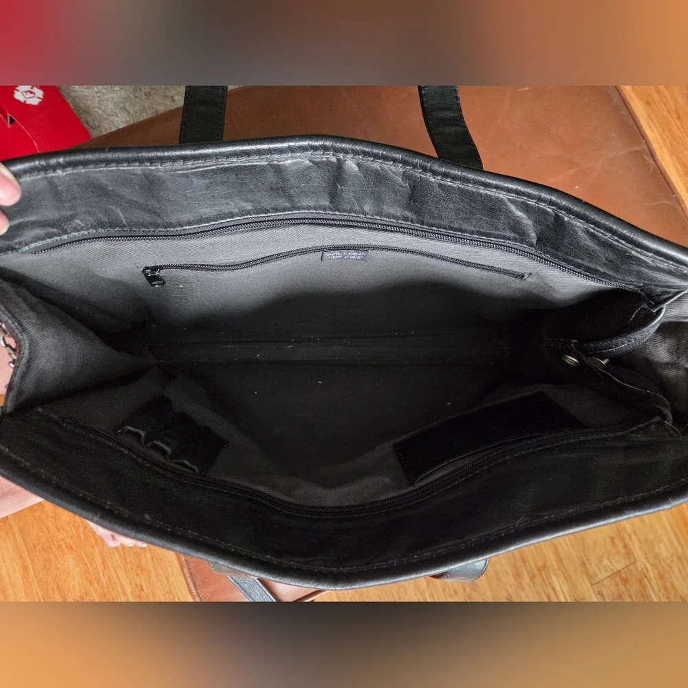 Wilson Black Leather Bag/Briefcase